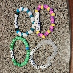 Kandi rave bracelets